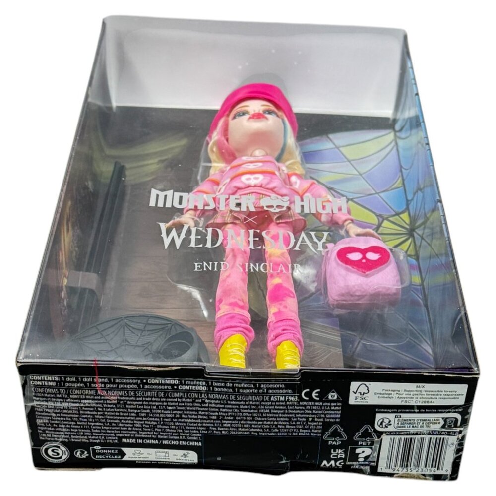 Wednesday Enid Sinclair Fashion Doll Monster High Mattel New - Picture 3 of 8
